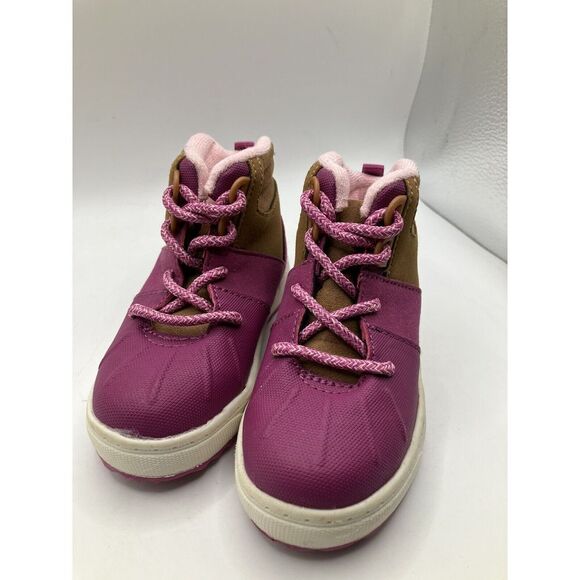 OshKosh B'gosh Other - Oshkosh Toddler Girls  Pink Brown Boots Size 7M -Worn Once- (M)
